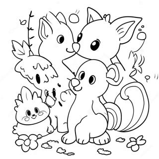 Pagina Para Colorir De Animais Da Floresta Fantasticos Em Aquarela 90067 30167