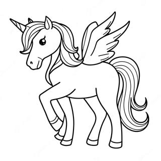 Pagina Para Colorir De Unicornio Realista 90246-30296