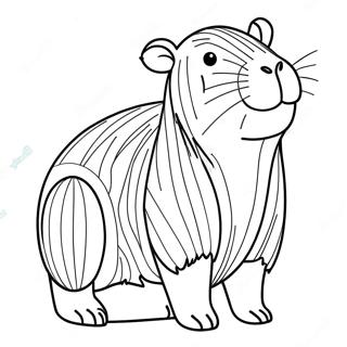 Capivara Páginas Para Colorir