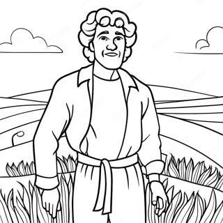 Pagina Para Colorir Do Jose No Campo Colorido 90380-30409