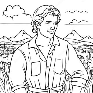 Pagina Para Colorir Do Jose No Campo Colorido 90380-30411