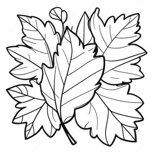 Pagina Para Colorir Folha De Outono Colorida 90429-30437