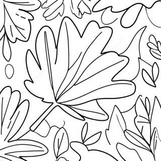 Pagina Para Colorir Folha De Outono Colorida 90429-30438