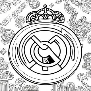 Pagina Para Colorir Do Logo Do Real Madrid 90814-30738