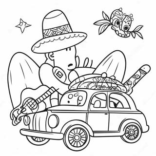 Página Para Colorir Do Vibrante Desfile De Cinco De Mayo Páginas Para Colorir