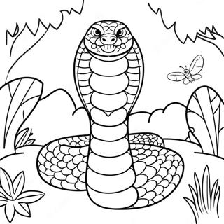 Pagina Para Colorir Cobra Rei Majestosa Na Selva 91070 30937