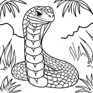 Pagina Para Colorir Cobra Rei Majestosa Na Selva 91070 30938
