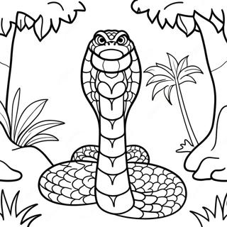 Pagina Para Colorir Cobra Rei Majestosa Na Selva 91070 30939