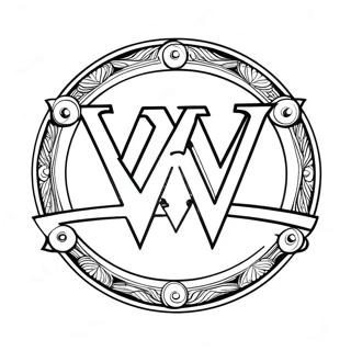 Pagina Para Colorir Do Logo Da Wwe 91123-30982