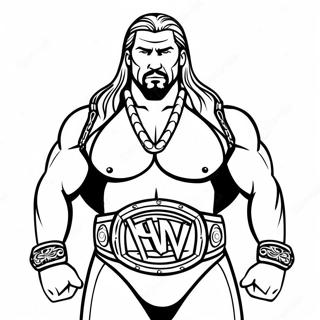 Pagina Para Colorir Do Triple H Segurando Dois Cintos 91124-31055
