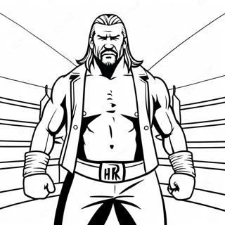 Pagina Para Colorir Do Triple H No Ringue 91125-30990
