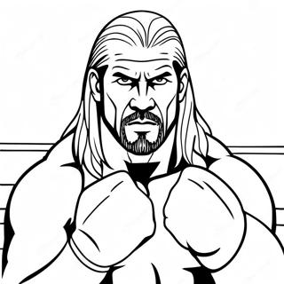 Pagina Para Colorir Do Triple H No Ringue 91125-30992