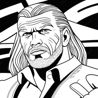 Pagina Para Colorir Do Triple H No Ringue 91125-31059