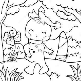 Pagina Para Colorir Dos Personagens Divertidos Do Garten Of Banban 5 91175-31092