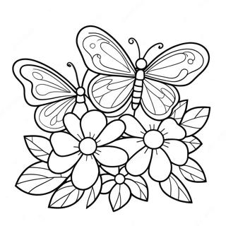 Pagina Para Colorir De Borboleta Flor 91225-31122