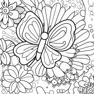 Pagina Para Colorir De Borboleta Flor 91225-31124