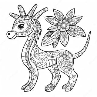 Pagina Para Colorir De Alebrije Colorido 91252-31146