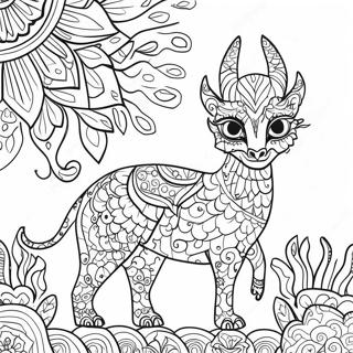 Pagina Para Colorir De Alebrije Colorido 91252 31148