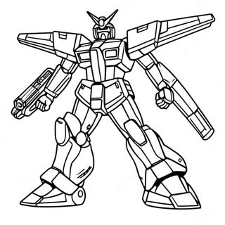 Pagina Para Colorir Do Piloto Gundam Em Acao 91382-31256
