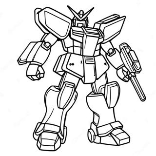 Pagina Para Colorir Do Design Mecha Do Gundam 91383-31260