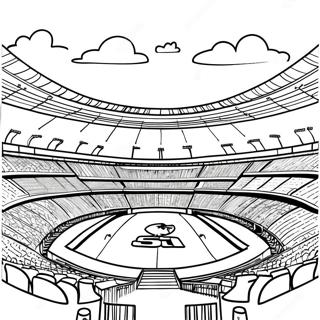 Pagina Para Colorir Da Cena Do Estadio Do Super Bowl 91459-31314
