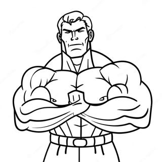 Pagina Para Colorir De Musculos Flexionando 91739-31533