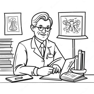 Pagina Para Colorir De Trabalho De Medico Ocupado 91763-31551