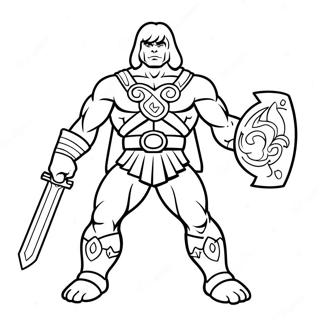 He Man Páginas Para Colorir