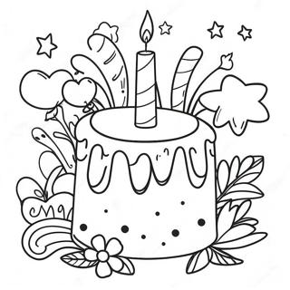 Pagina Para Colorir De Aniversario Feliz Para Adultos 91990-31722