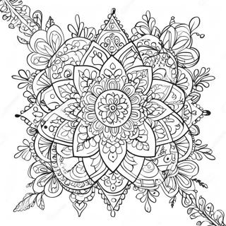 Pagina Para Colorir De Formas Geometricas De Rangoli 92171 31875