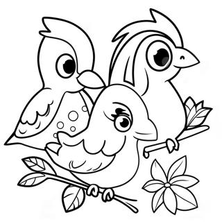 Pagina Para Colorir De Passaros Tropicais Coloridos 92325-31989