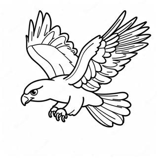 Pagina Para Colorir Do Falcao Majestoso Em Voo 92350 32007