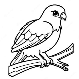 Pagina Para Colorir Do Falcao Elegante Empoleirado Em Um Galho 92353 32019