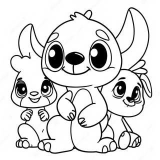 Pagina Para Colorir Do Stitch Feliz Com Amigos 92379 32037