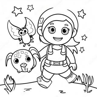 Pagina Para Colorir Da Amanda A Aventureira Com Criaturas Magicas 92507 32129