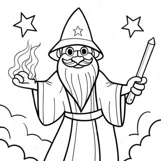 Pagina Para Colorir Magos Magicos 92638 32238