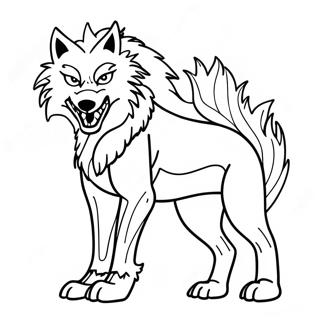 Pagina Para Colorir De Lobo Anime Feroz 92661 32251