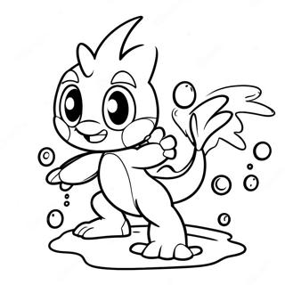 Pagina Para Colorir De Greninja Espirrando Agua 92712 32292