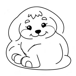 Pagina Para Colorir Cachorrinho Peludo Dormindo 92865-32411