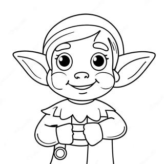 Pagina Para Colorir Do Elfo Brincalhao 93047-32557