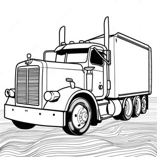 Pagina Para Colorir Do Caminhao Peterbilt Vintage 93069-32565