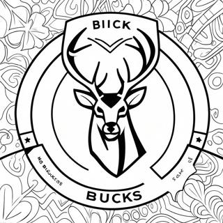 Pagina Para Colorir Do Logotipo Do Milwaukee Bucks 93120-32606