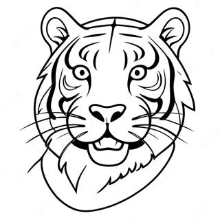 Pagina Para Colorir Da Mascote Tigre Da Lsu 93302-32745