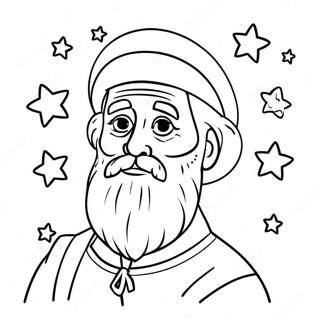 Pagina Para Colorir Abraao Com Estrelas 93405 32828