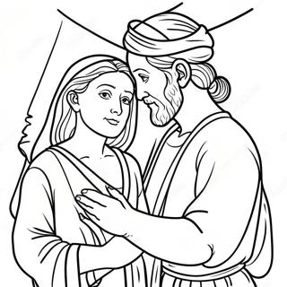 Pagina Para Colorir Abraao E Sara 93406 32829