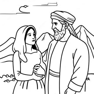 Pagina Para Colorir Abraao E Sara 93406 32832