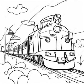 Pagina Para Colorir De Excitante Viagem De Trem 93587-32973