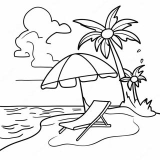 Pagina Para Colorir De Ferias Na Praia Ensolarada 93588-32979
