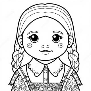 Pagina Para Colorir Da Wednesday Addams Sinistra 93613 32994