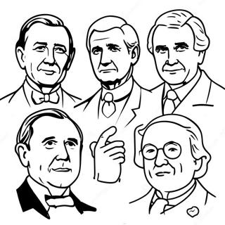 Pagina Para Colorir Dos Presidentes Famosos 93664-33030